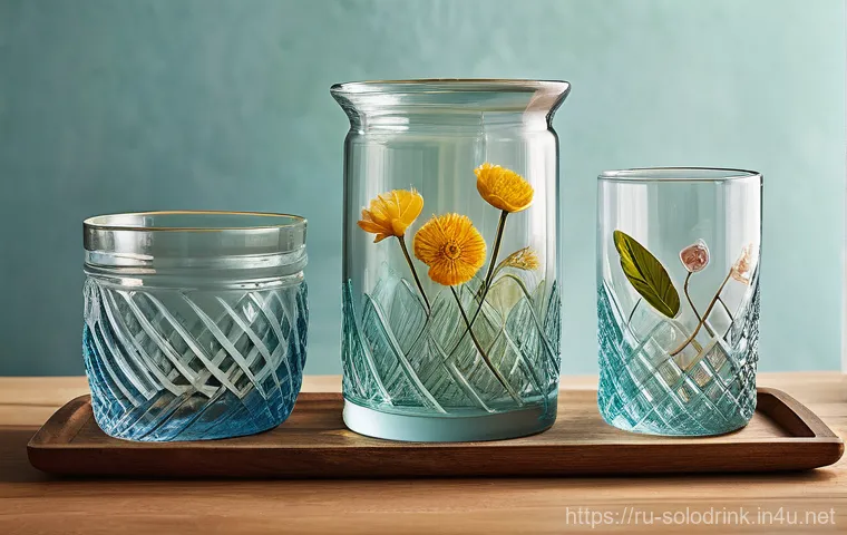 혼술과 DIY   직접 만드는 술잔 - **Prompt:** A brightly lit home crafting space, possibly a kitchen counter or a dedicated desk, wher...