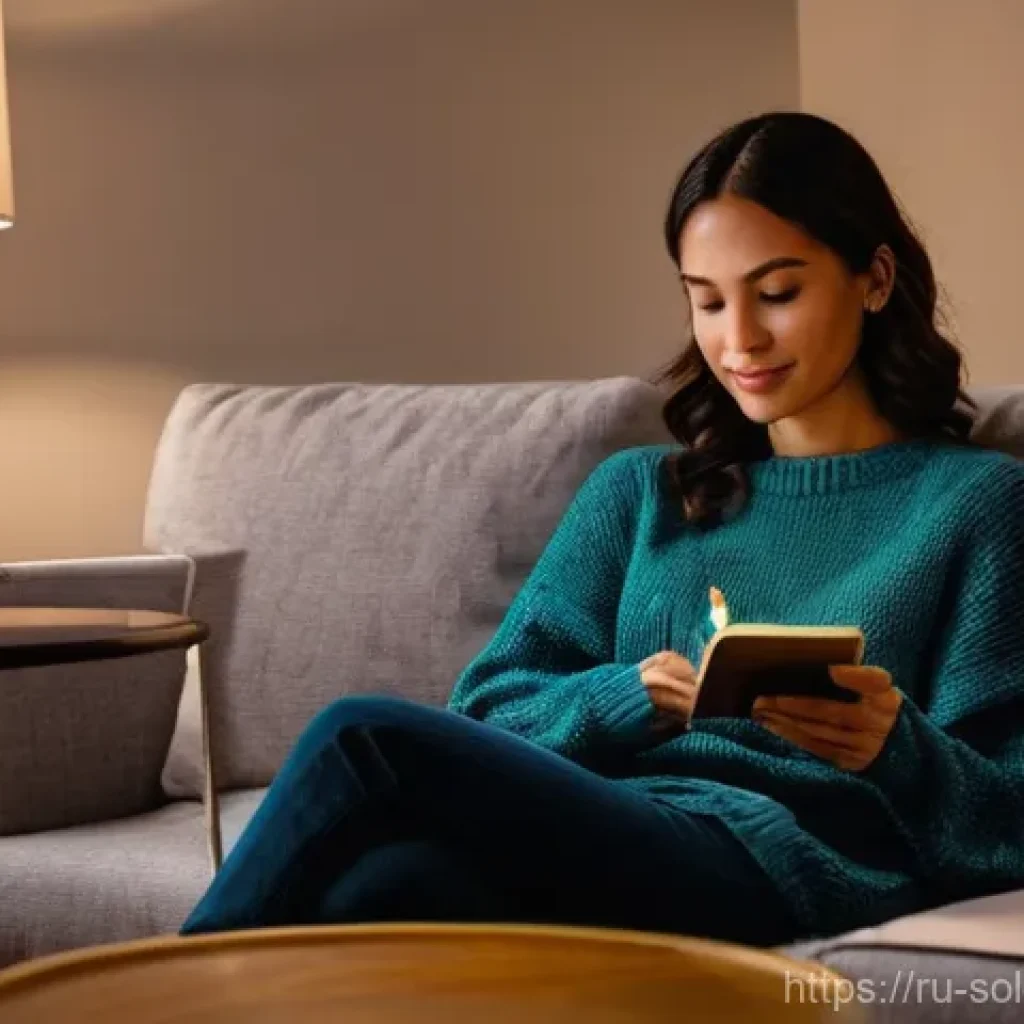 혼술을 즐기는 세대별 특징 - **Prompt for a Millennial enjoying sophisticated solitude:**
    "A candid, atmospheric shot of a mi...